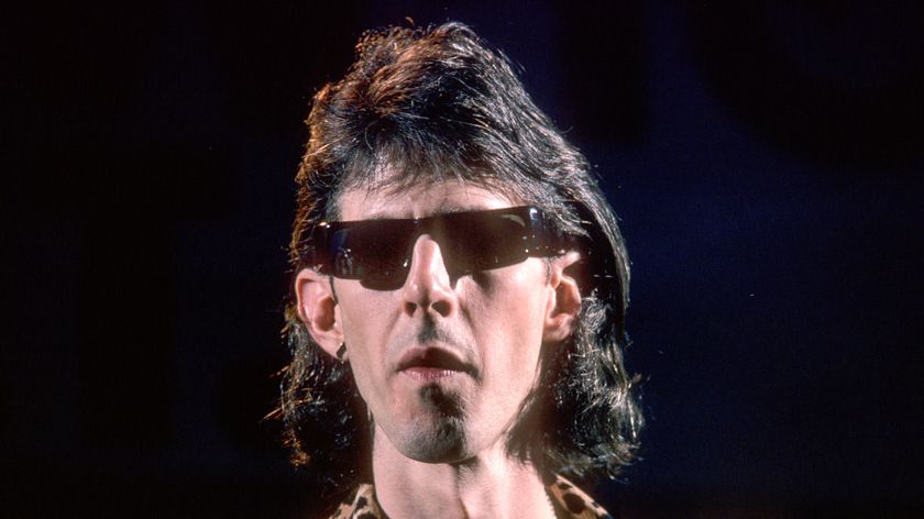 The Cars singer/songwriter Rick Ocasek performs at The Paradise Theater June 29 1978 in Boston MA