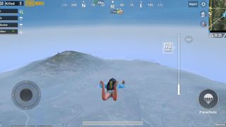 PUBG Mobile played fine, although you can't see the screen shimmer from the screenshot. Image credit: TechRadar