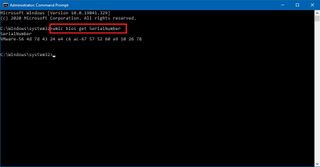 Get PC serial number using Command Prompt