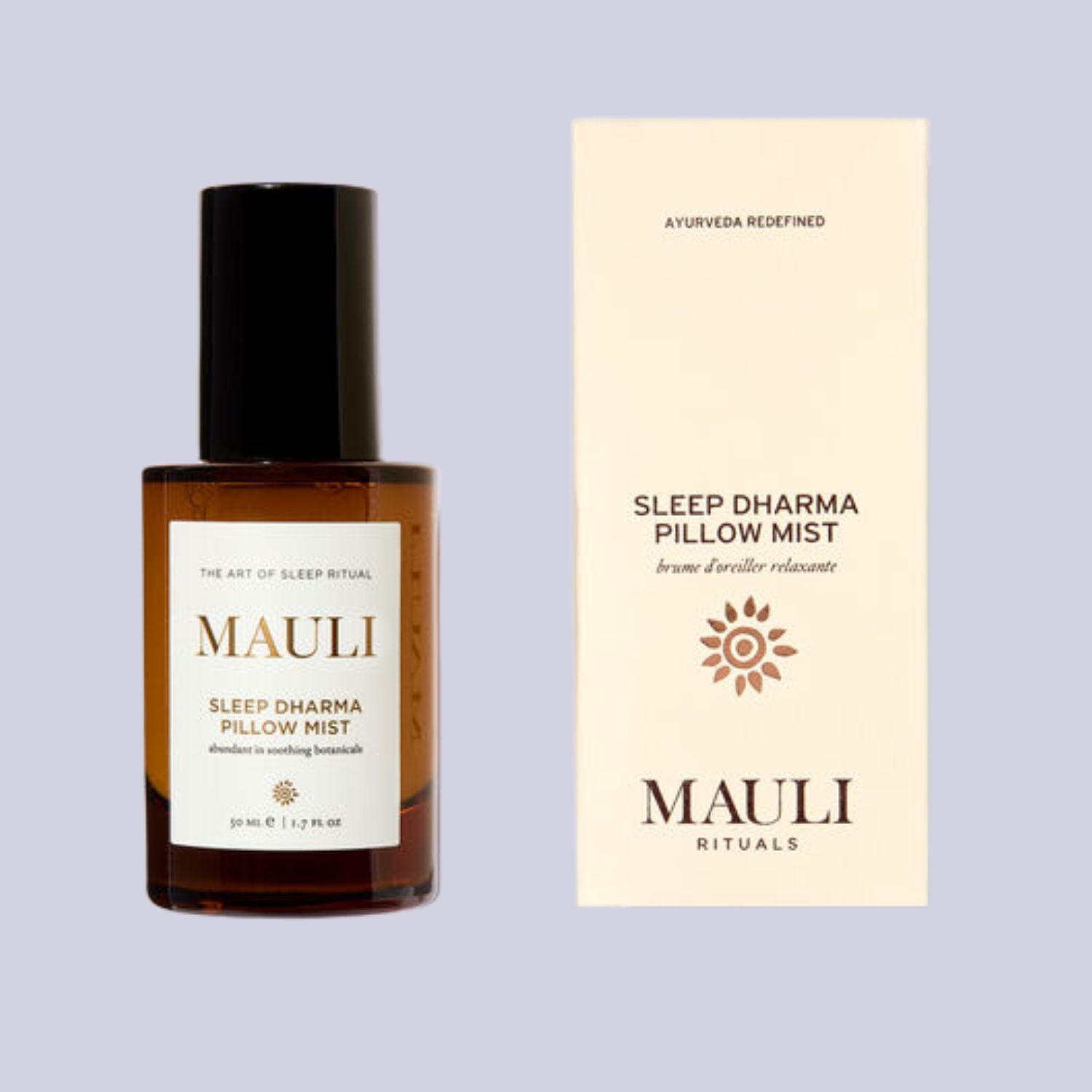 A small amber bottle of pillow mist