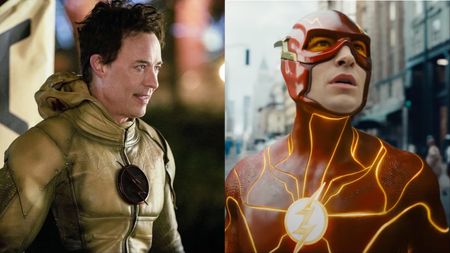 Tom Cavanagh's Reverse-Flash and Ezra Miller's Flash