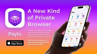 Promo image for Psylo web browser app on Apple App Store