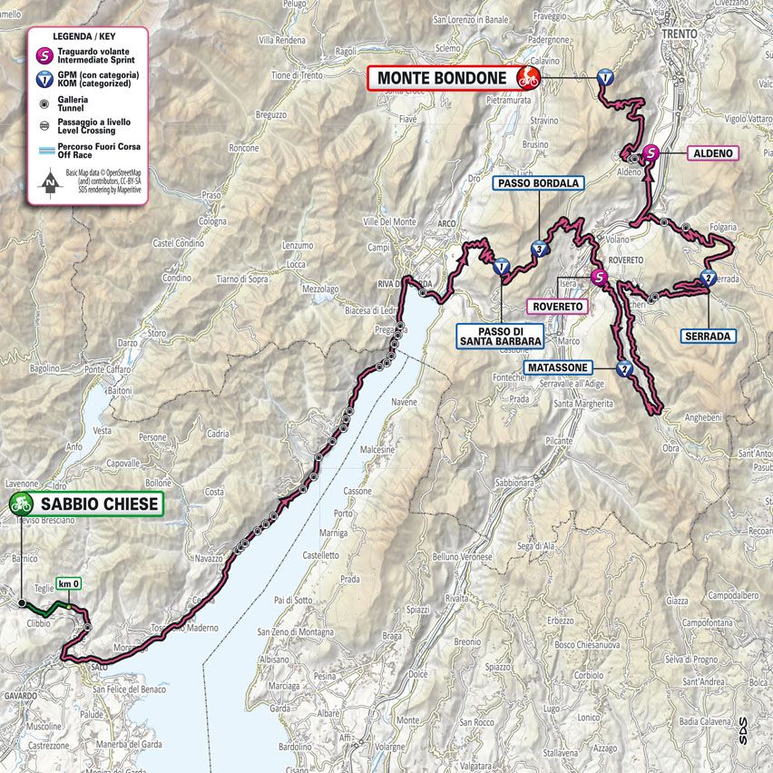 Maps and profiles of the 2023 Giro d'Italia
