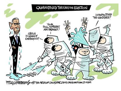 Obama cartoon quarantine Democrats election