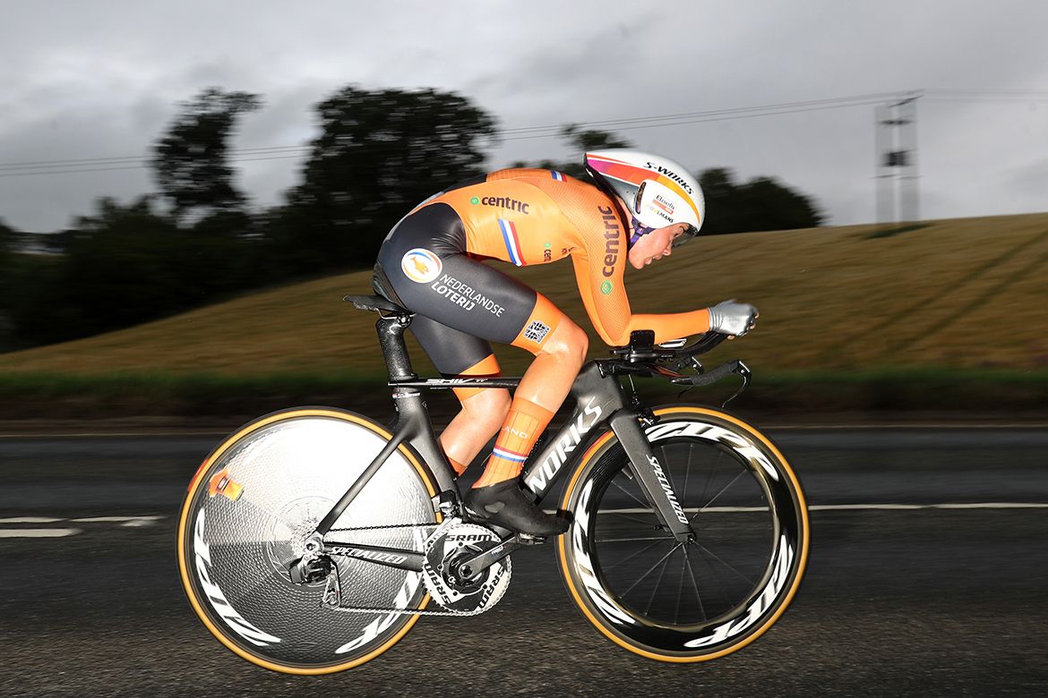 Anna van der Breggen came close to victory