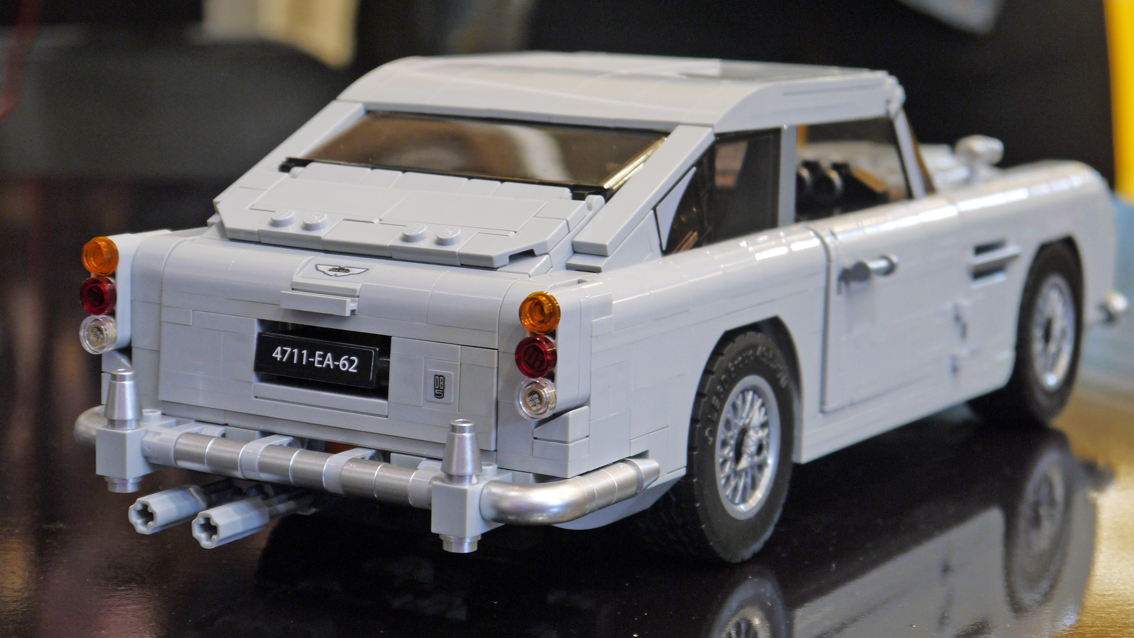 James Bond's Lego Aston Martin DB5 comes complete with an ejector seat