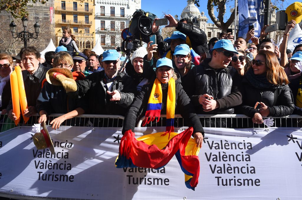 Of course there were Colombian fans cheering on Nairo Quintana