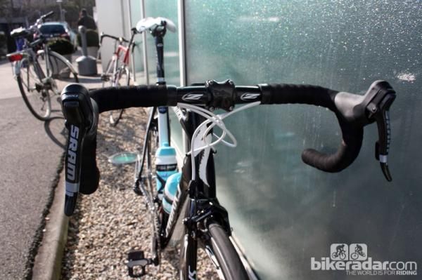 Tom Boonen (Omega Pharma-Quick Step) is using an all-aluminum cockpit.