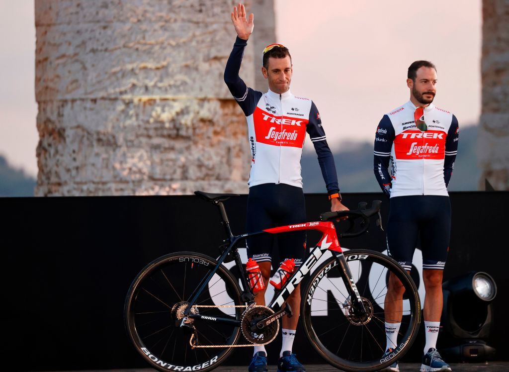 Vincenzo Nibali (Trek-Segafredo) at the Giro d&#039;Italia teams presentation