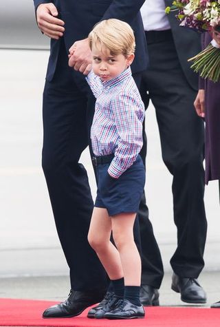Prince George Wearing Shorts