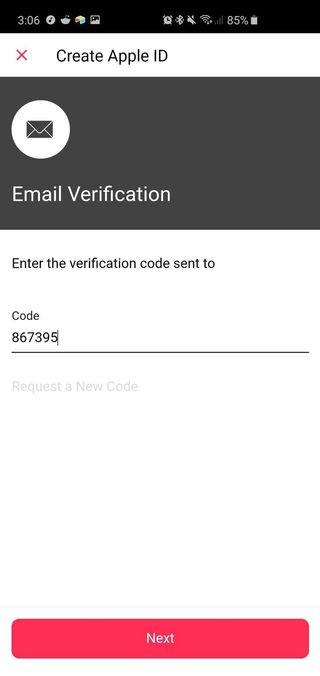 Confirmation code