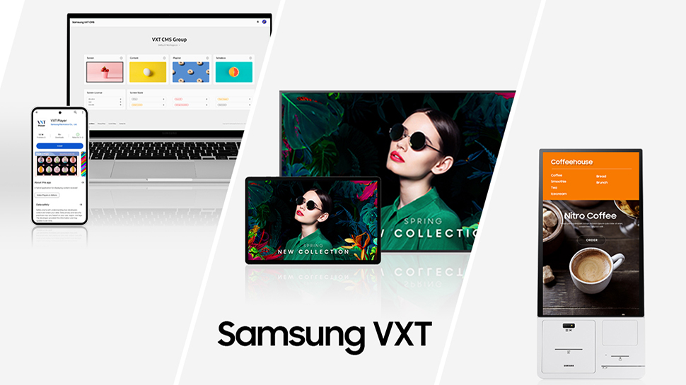 Samsung unveils new digital signage CMS — VXT set to become a vital ...