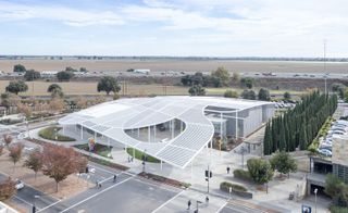 The new Jan Shrem and Maria Manetti Shrem Museum Of Art at UC Davis near San Francisco