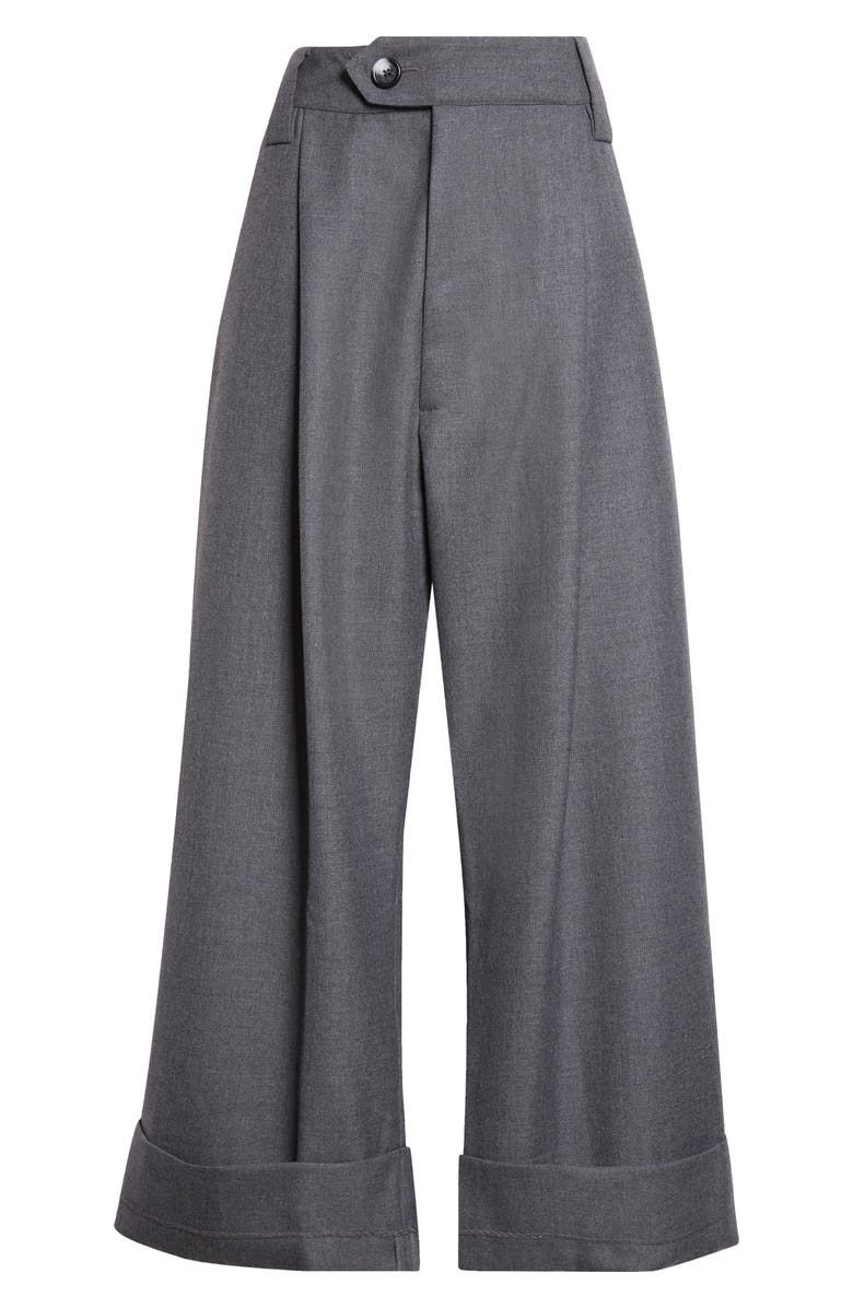 Baby Pleated Low Waist Wide Leg Trousers
