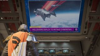 A screen in Helldivers 2 showing Cyberstan