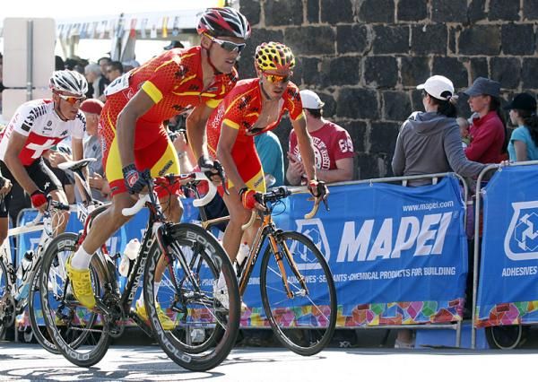 There they are: You could be forgiven for thinking the Spanish opted not to come to Australia&rsquo;s world championships, but the usually prominent nation was there, it just often missed the moves and placed outside the top five in the elite men&rsquo;s road race.