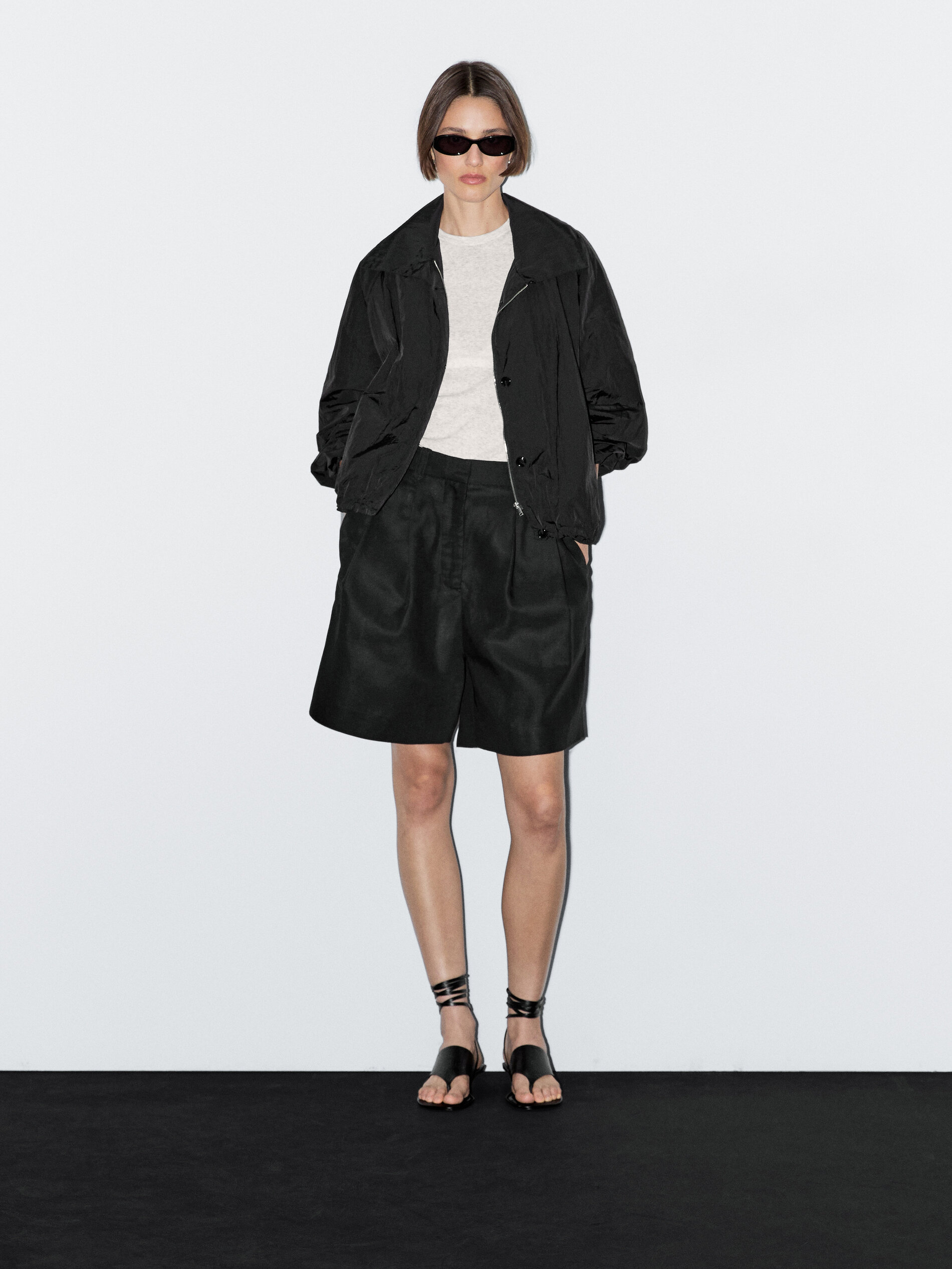 High Neck Bomber Puff Jacket