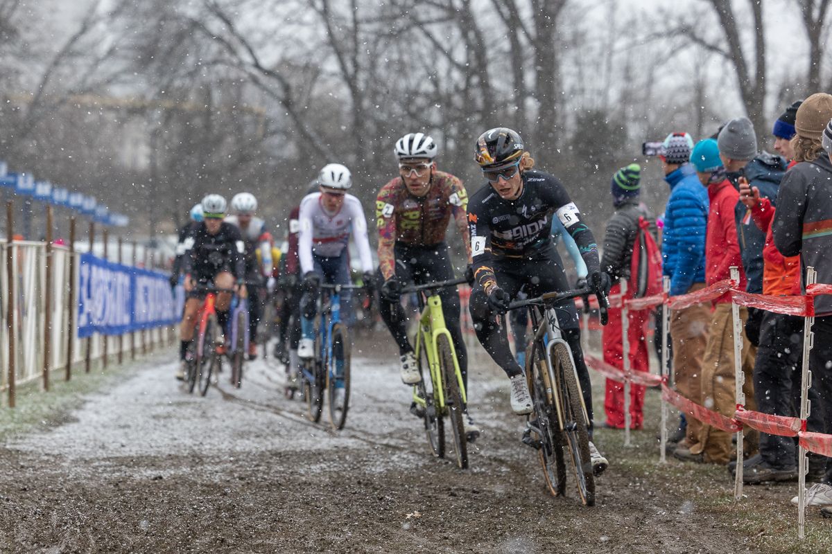 Lance Haidet (L39ion of LA) took the early lead on lap 1 after winning the collegiate club race on Thursday afternoon.