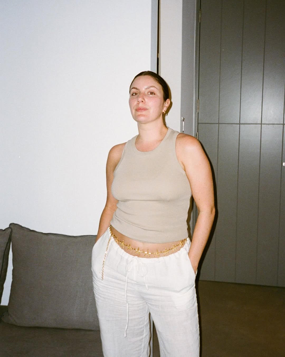 Tank top + Linen Trousers
