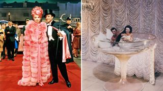 Two stills of Shirley MacLaine from What a Way To Go!