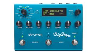 A photo of the Strymon BigSky MX pedal against a white background