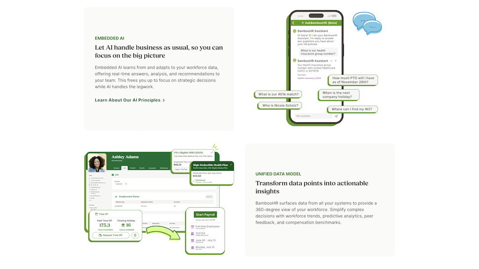 BambooHR website screenshot