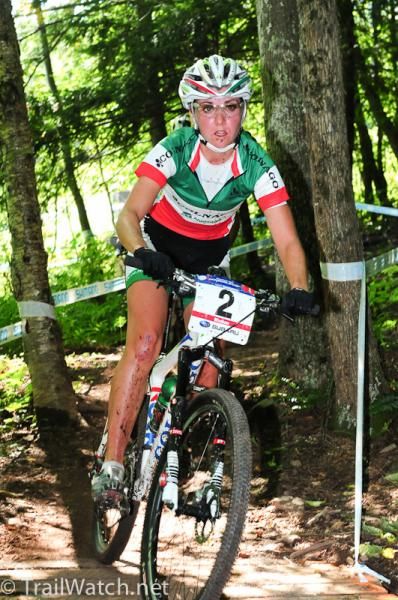 Eva Lechner (Colnago) was not having the ride she had hoped for