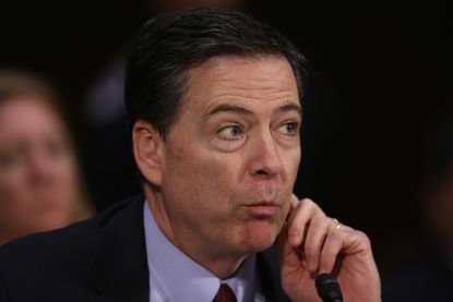 FBI director James Comey before the Senate Intelligence Committee