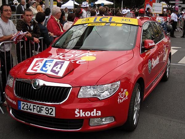 Tour de France Director Christian Prudhomme's car