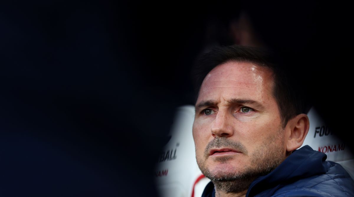 Chelsea caretaker manager Frank Lampard looks on during the Premier League match between Arsenal and Chelsea at the Emirates Stadium on May 2, 2023 in London, England.