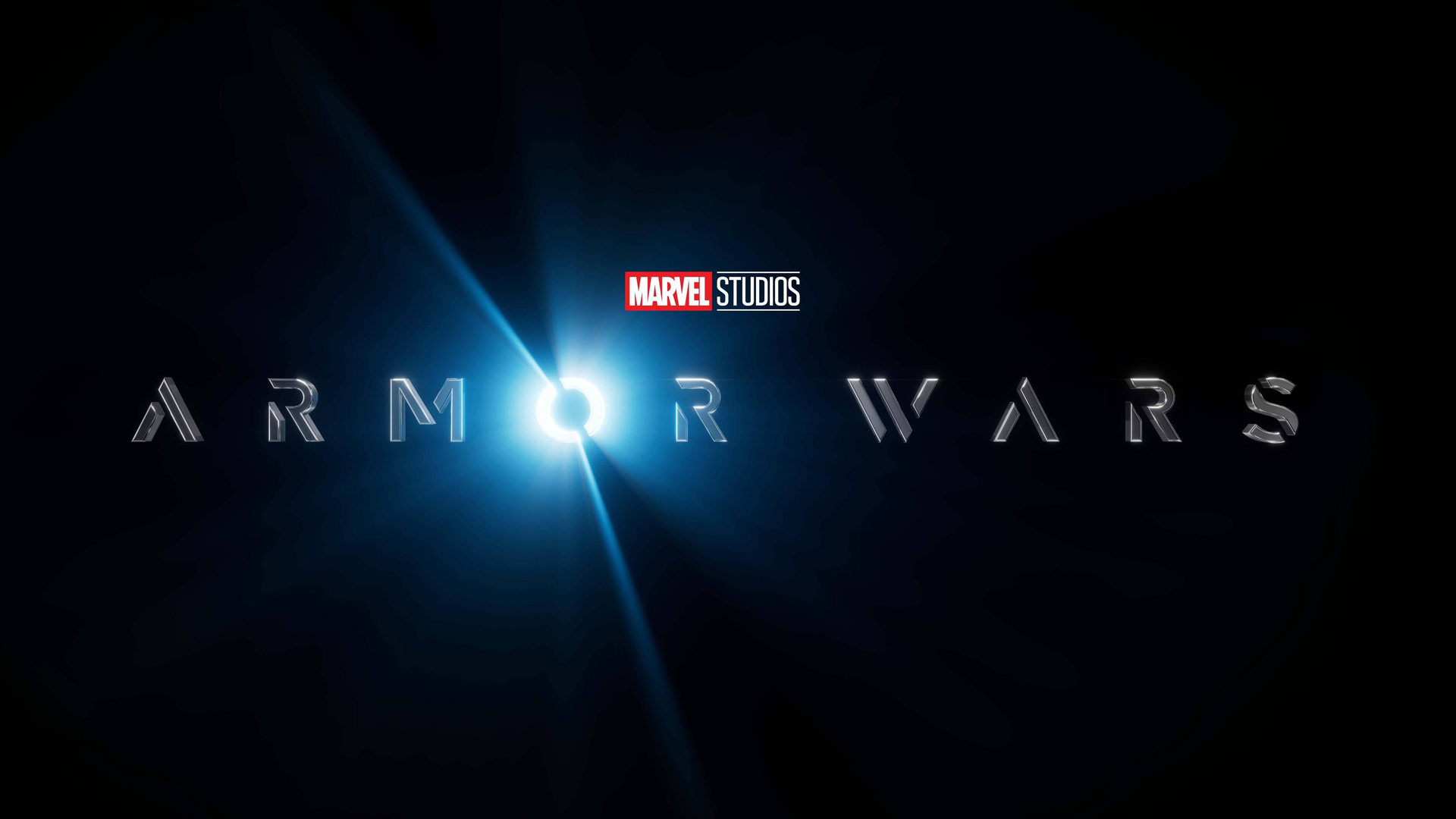 Det nye officielle logo for Marvel Studios' Armour Wars TV-serie på Disney Plus