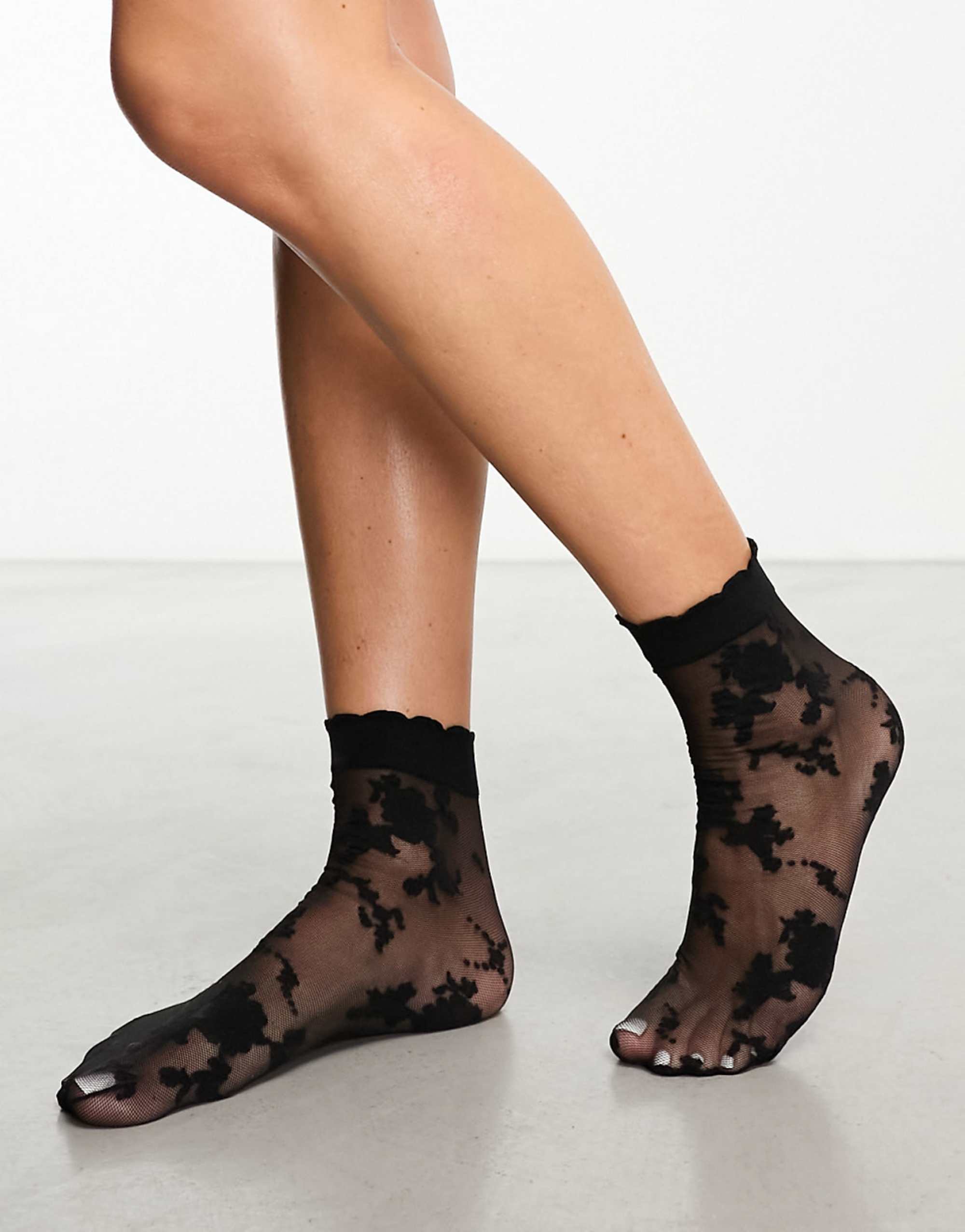 Asos Design Black Lace Sock
