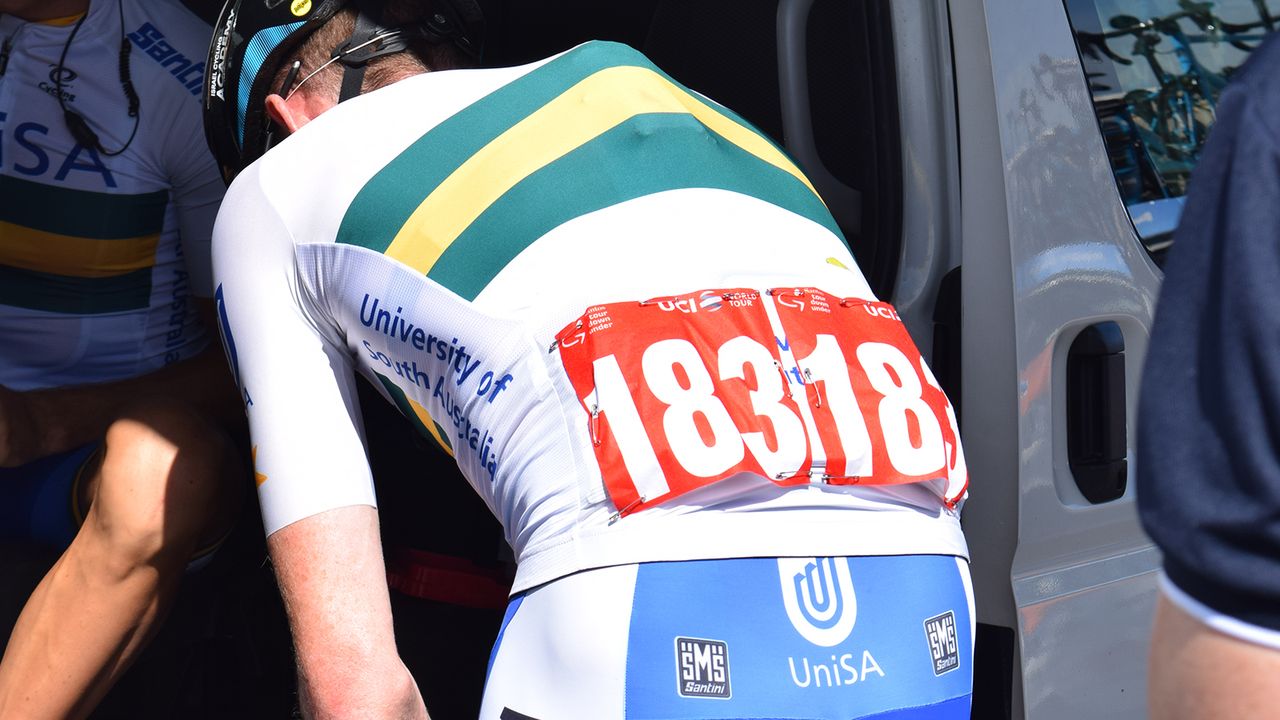 The most aggressive rider from the previous day's stage gets to wear a red race number for the following day