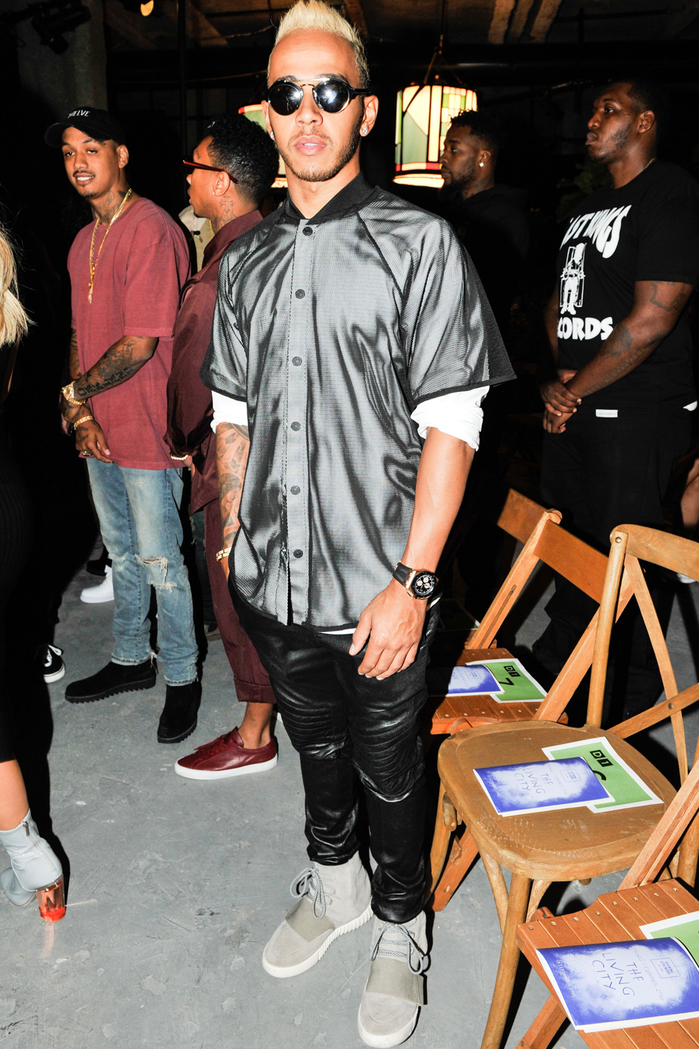 Lewis Hamilton At Fashion Week