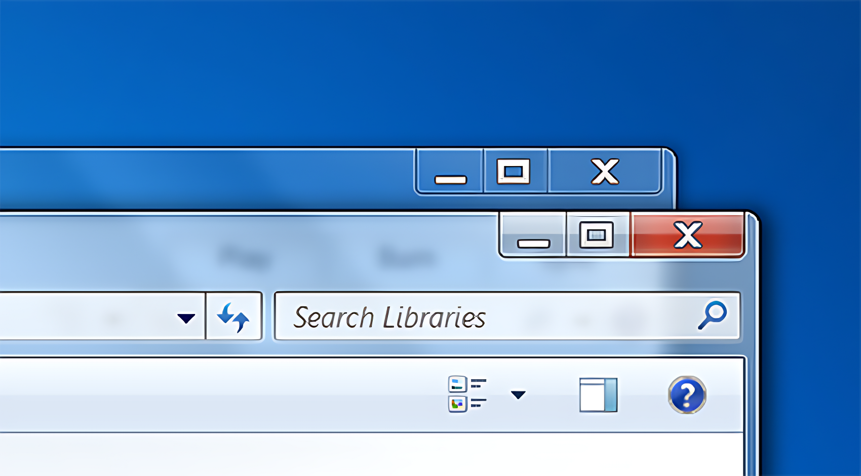 Screenshots of the frosted transparent UI style of the Windows Vista Aero theme.