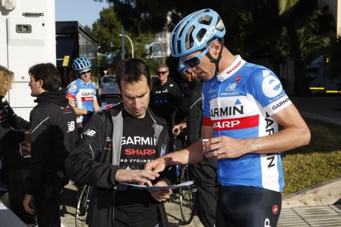 Former Cofidis teammates Bingen Fern&aacute;ndez and David Millar talk training