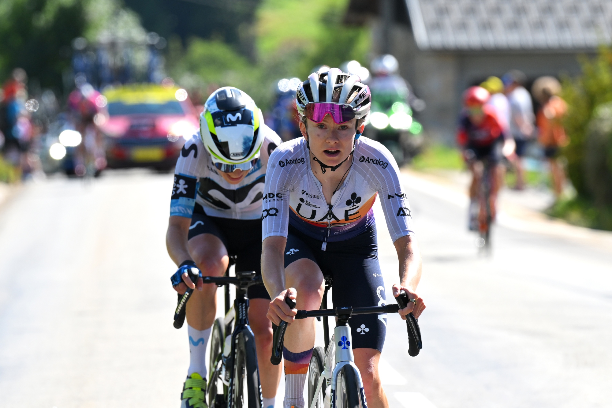 Maeve Squiban at the 2025 Tour de France Femmes avec Zwift