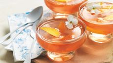 Peach and muscat jellies
