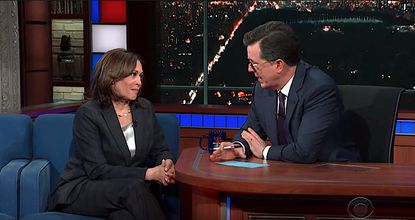 Kamala Harris on The Late Show