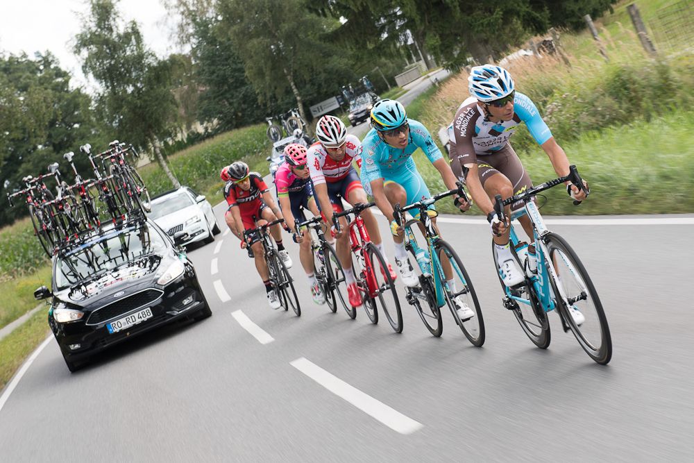 The breakaway at the Euroeyes Cyclassics Hamburg