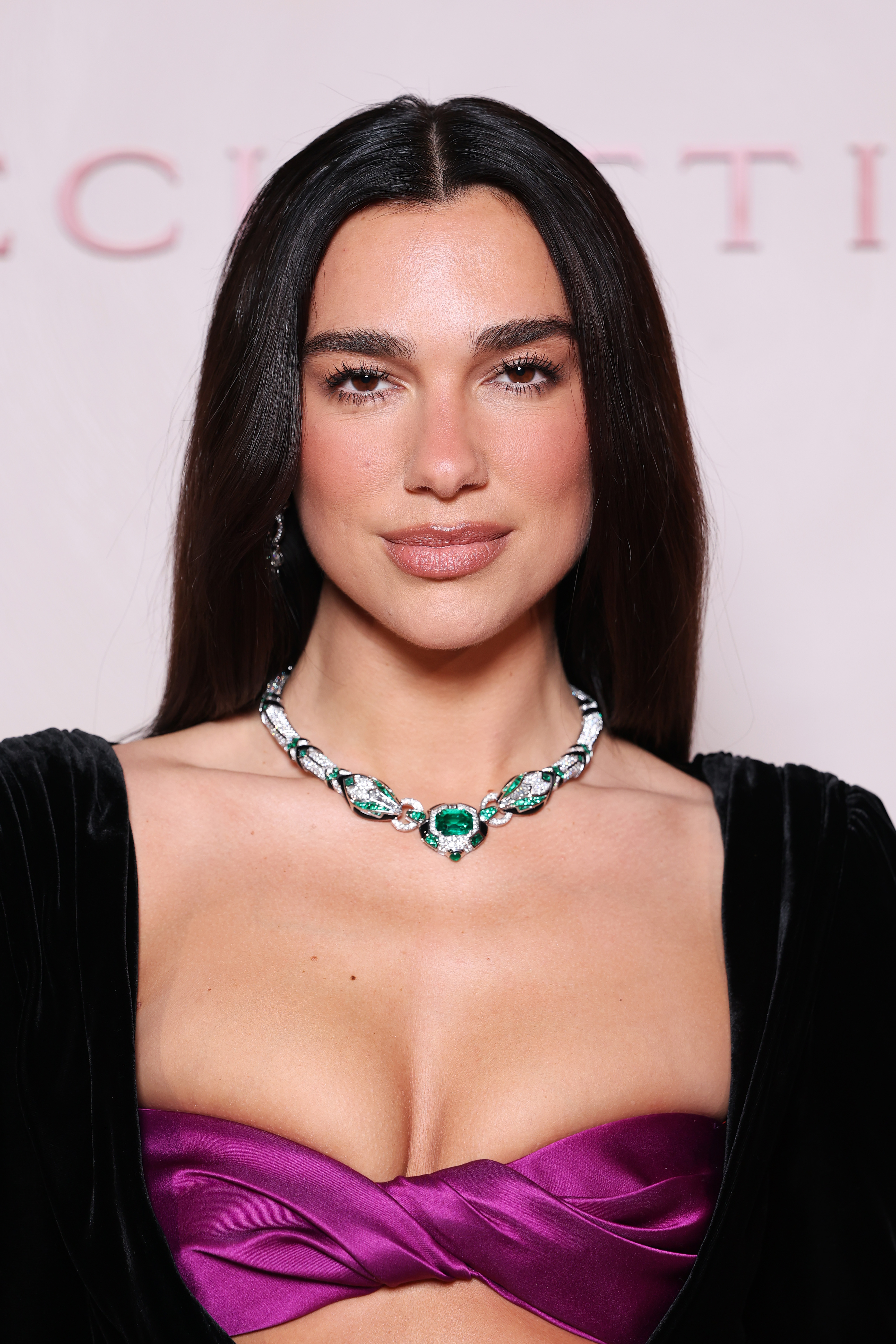 Dua Lipa with a soft eyeshadow look