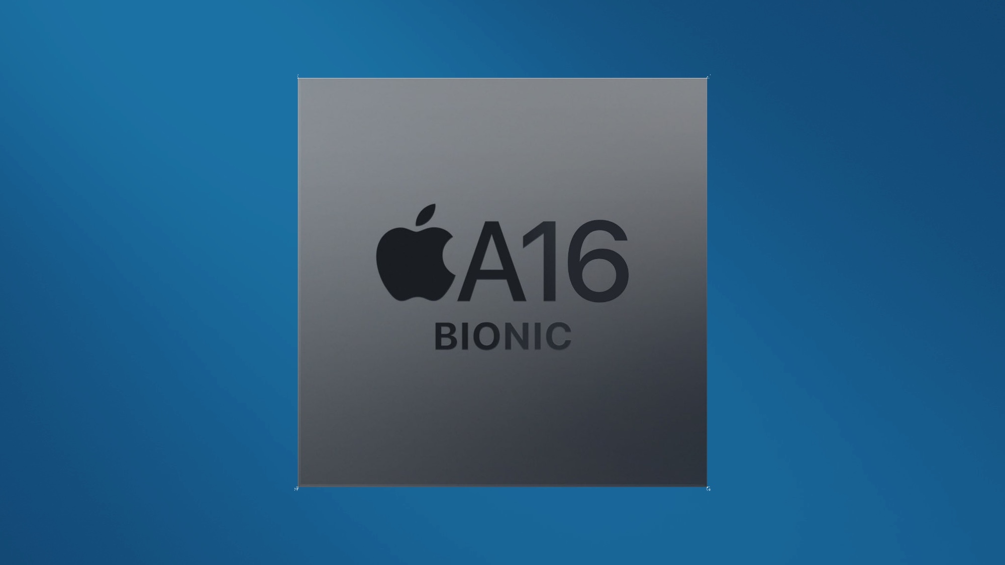 A16 Bionic mikroschemų rinkinio atvaizdavimas