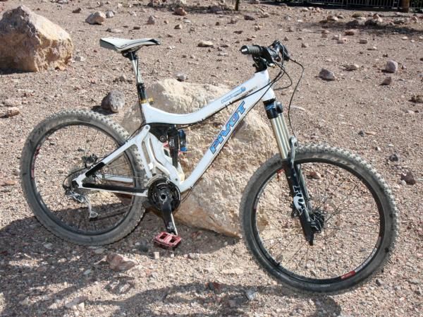 Pivot's do-all Firebird model sports 167mm (6.6") of rear wheel travel and versatile geometry.