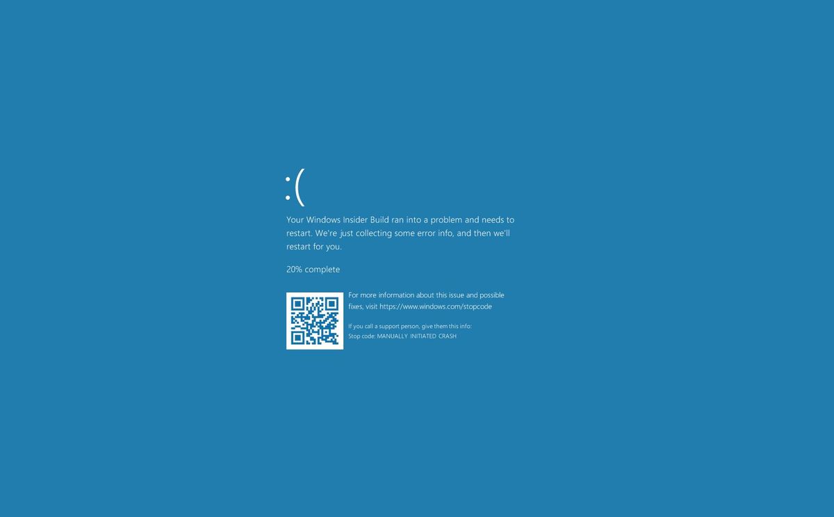 Windows Error Message Blue Screen