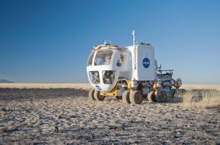 Engineers, geologists and astronauts tested the surface version of the Space Exploration Vehicle in Arizona in 2008.