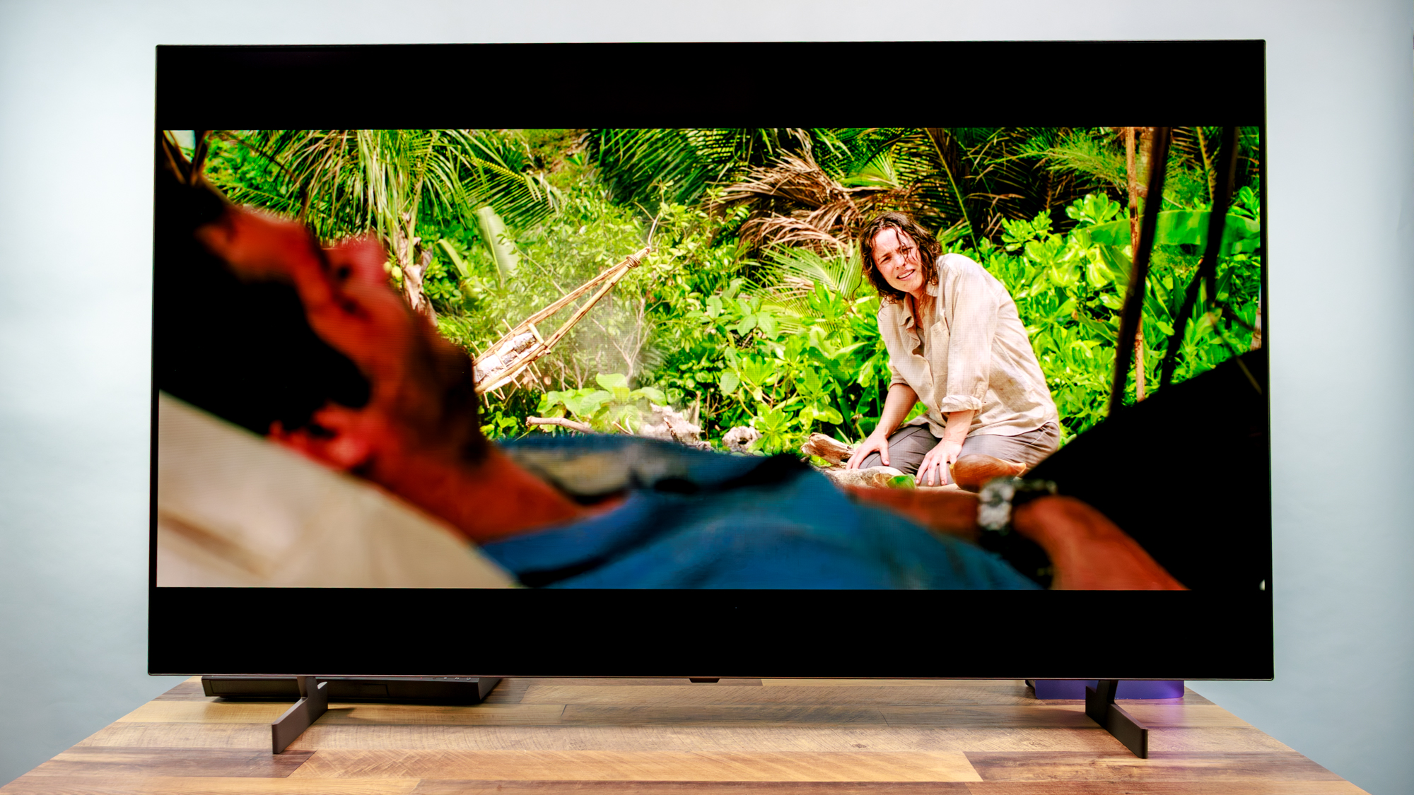LG B6 OLED TV on a table