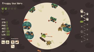Screenshot of Froggy's Battle gameplay