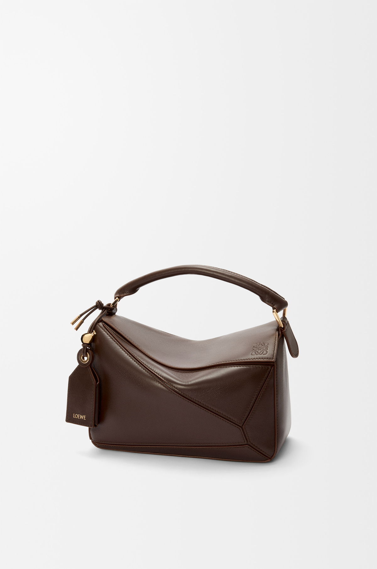 An image of the LOEWE puzzle bag, one of the most popular designer handbags.