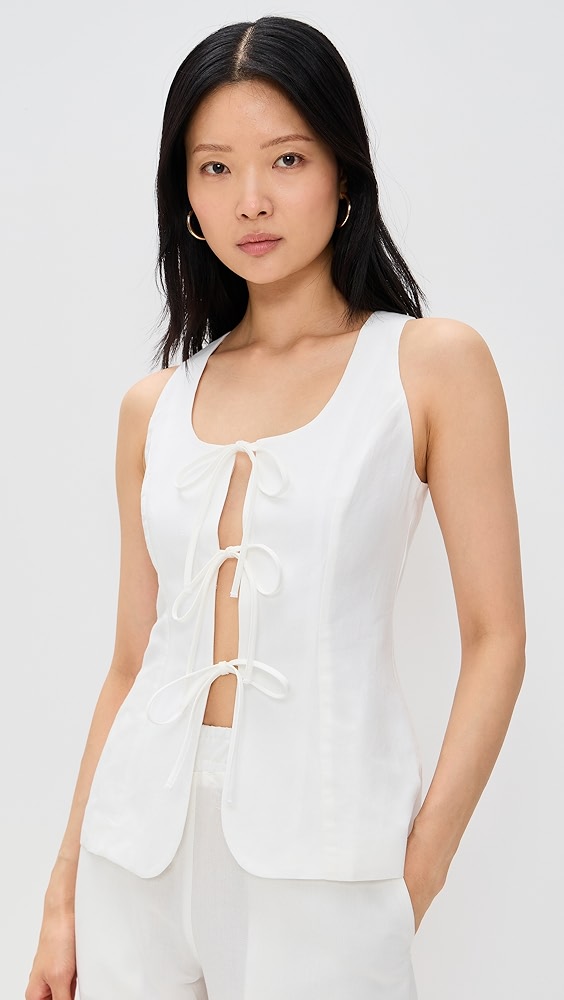 Aligne Lupin Linen Tie Waistcoat