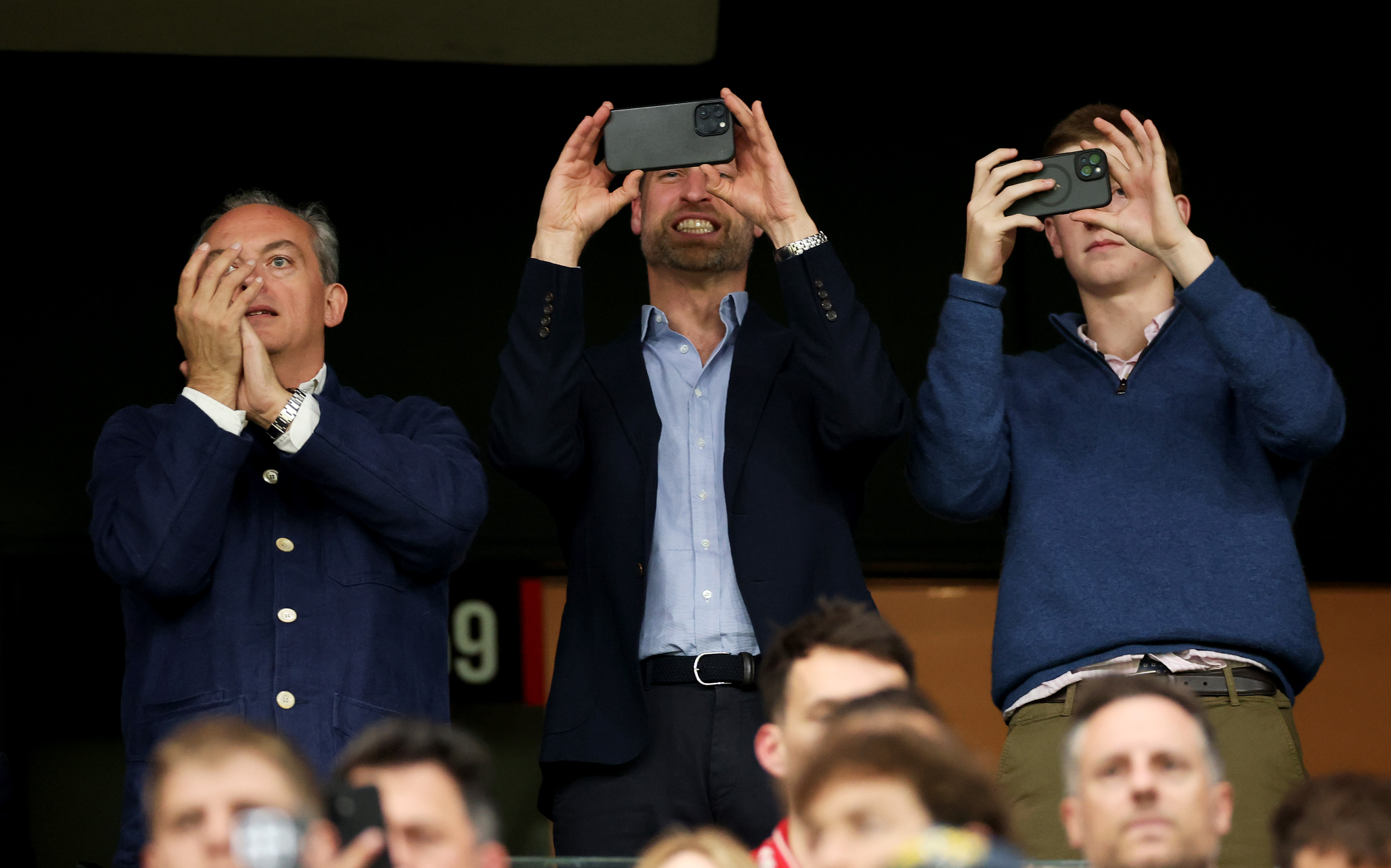 William, Prince of Wales in attendance during the UEFA Europa League Final 2026 match between SC Freiburg and Aston Villa FC at Besiktas Park on May 20, 2026 in Istanbul, Turkey